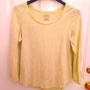 Chico's "The Ultimate Tee" Shirt Light Lime Women's Sz 0